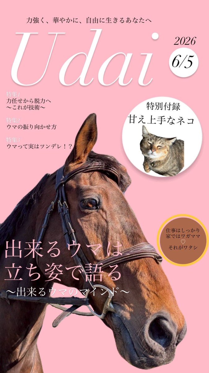 udaiumabu's tweet photo. 雑誌風の峰陽貴ができました
#宇都宮大学
#馬術部 https://t.co/ZmMZk2vEqm