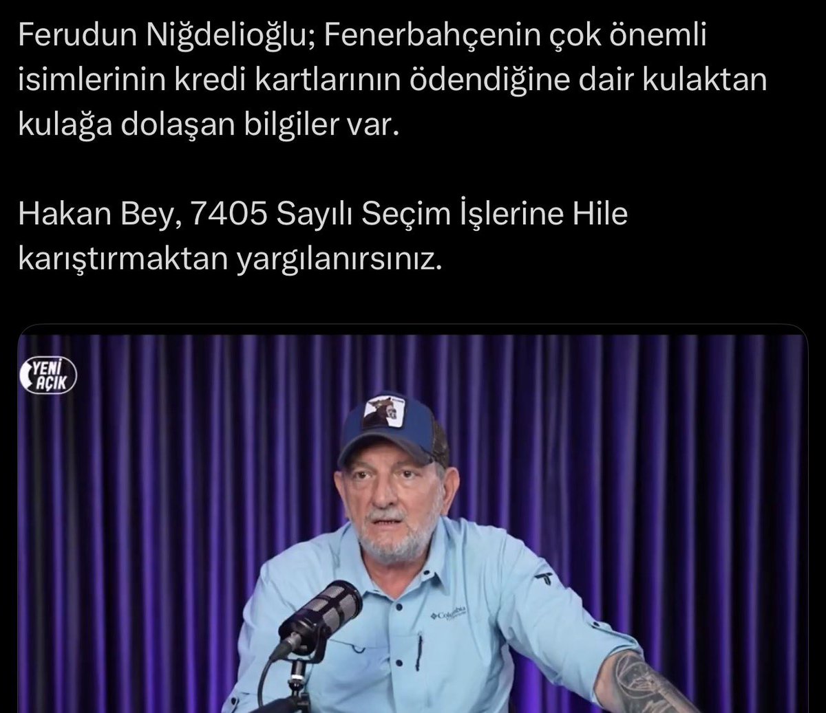 AntErcan's tweet photo. Defalarca değişik zamanlarda Fenerbahçe Spor Kulübü tarafından hakkında yalan haber yapıyor tekzibi yayınlanan.

Fenerbahçe taraftarı sonradan iftira olduğu mahkeme kararı ile teyid edilen süreçte;

Kulübüne;Başkan’na ,yönetimine sahip çıktığı vakit Azizbahçeli misiniz Fenerbahçeli misiniz diye yazı yazan.

Tüm alacağını kulübe bağışlayıp,sponsorluk sözleşmelerine devam eden Fenerbahçe Başkanı için alacaklarını son kuruşuna kadar geri istiyor,tüm sponsorluk anlaşmalarını feshedecek diye haber yapıp ardından öyle değilmiş kusura bakmayın demeyen…

Bu….⬇️⬇️⬇️⬇️

Şimdi de nasıl bir motivasyon içinde acaba ki;

Fenerbahçe başkan adayı hakkında gene bilindik yuvarlak ⭕️ kelimelerle konuşulduğunu dair bilgiler var gibisinden bi şeyler konuşuyor.

Bunun ….⬇️⬇️⬇️⬇️ 

haberlerine itibar eden bir tane Fenerbahçe taraftarı var mıdır acaba 🤔 diye düşünüyorum 🤨