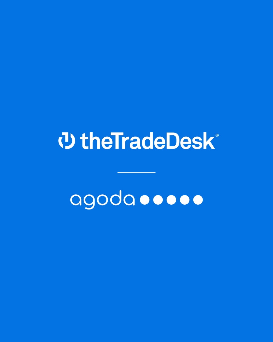 TheTradeDesk's tweet photo. We're partnering with @agoda to enable marketers to reach travelers across premium media environments by leveraging Agoda's 1st-party travel data &amp; audience insights.

This partnership gives brands a precise, data-driven way to connect with travelers &amp; turn intent into impact. https://t.co/GDWQuqinSB