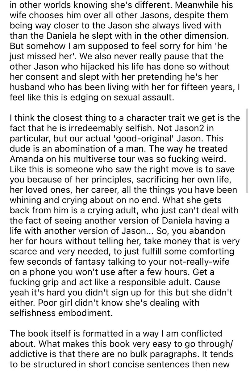 luffitz's tweet photo. finished: dark matter - blake crouch ✅

2 stars - spoilery rant review 🫶🏼 https://t.co/tBry3Ll0et