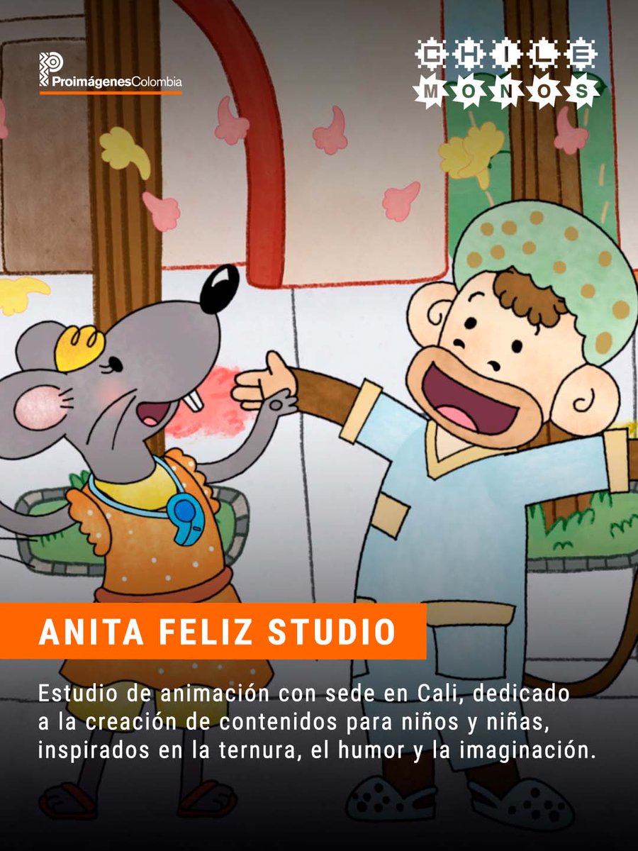 Proimagenes's tweet photo. 🎉 ¡Felicitaciones a Ana Sofía Franco Zafra (@anitafeliz_) y a todo el equipo de Anita Feliz Studio (@anitafelizstudio)!

La serie animada Chanchito Bacano 🐷✨ recibe una Mención Especial del Jurado en el Festival Internacional de Animación Chilemonos 2026, en la categoría de Series Latinoamericanas para público menor de 6 años.

Este reconocimiento destaca el talento, la creatividad y el compromiso de quienes hacen posible la animación infantil en Colombia, llevando historias que conectan con las infancias más allá de nuestras fronteras.

Celebramos este importante logro y el aporte al fortalecimiento de la creación audiovisual colombiana. 

Esta serie fue financiada por @ministerio_tic a través de su convocatoria Abre Cámara 2024.

#Chilemonos2026