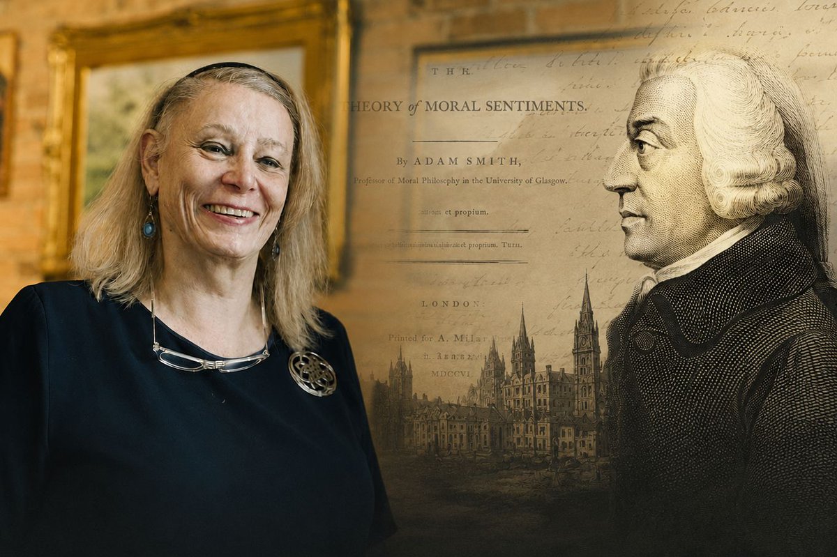 sfliberty's tweet photo. Deirdre McCloskey spent two decades inside the economics mainstream teaching Adam Smith as the founder of market analysis.

Then she reread the book Smith wrote 17 years before The Wealth of Nations.

What she found there set her on a decade-long project: a trilogy arguing her profession had missed half of Smith's case. 🧵