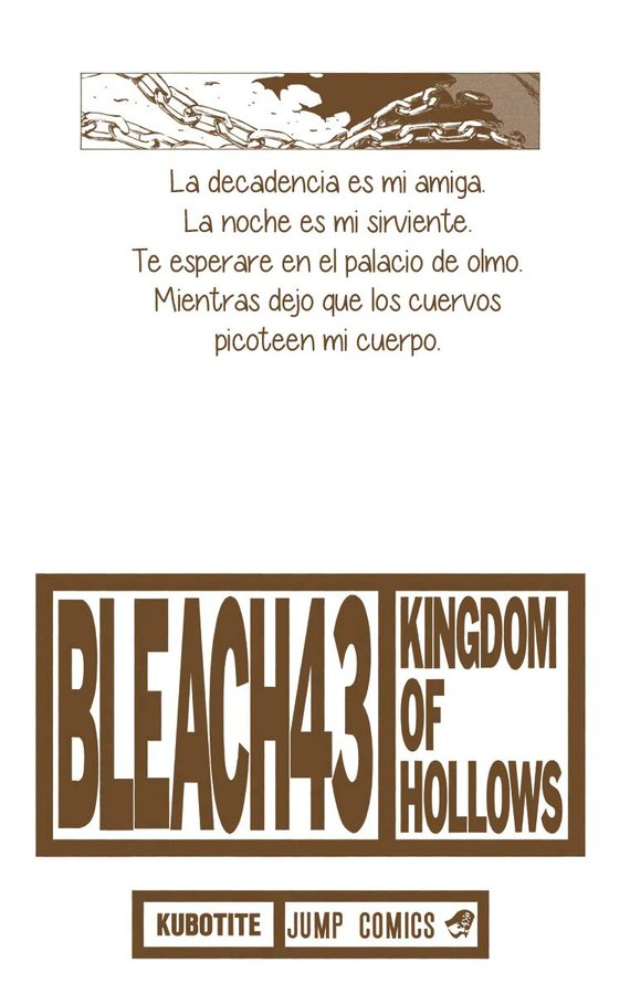 Wicaba76's tweet photo. Análisis del poema del volumen 43 de Bleach:                   
Kingdom of Hollows ("El Reino de los Hollows")          

🧵 https://t.co/iJcbzQvZnP