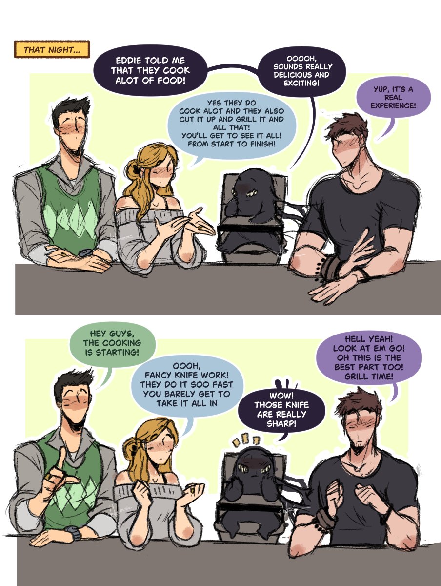 halhalhalu22's tweet photo. 🔥VENOM'S FIRST HIBACHI🔥

Had this comic lingering and now I finally get to put it out without forgetting again 🤣

My discord server for daily Venom mantle updates:
https://t.co/K0WO6pXAjs

#venom #symbrock #marvel #sketch #comic https://t.co/iJLn648b70