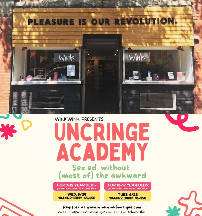 libsoftiktok's tweet photo. OMG

"Wink Wink" an adult sex toy shop in Bellingham, Washington, is hosting "inclusive sex education" classes for children as young as 9-YEARS-OLD.

Why tf is a sex shop inviting children to their store?!?!

Extremely disturbing 🚩🚩🚩 https://t.co/xXORep8xe3