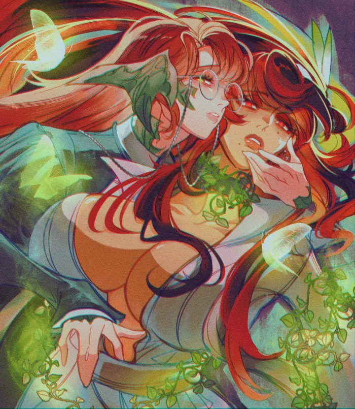 tamaffxiv's tweet photo. love like poison 🦋 #FFXIV #FFXIVART #halmarut https://t.co/GpQlnuyciy
