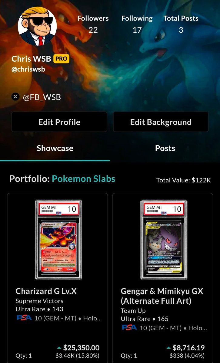 FB_WSB's tweet photo. I don’t think you guys realize this yet…

Besides @getcollectrapp being one of the best platforms to track your Pokémon cards and trading cards, they also have a massively underutilized social aspect built into the platform.

Most people are only using it to track value.

Almost nobody is taking advantage of building a following early on the social side while the platform is still growing.

So I’m starting a new X group chat called “Collectr Social.”

The goal is simple:
• Grow together on Collectr
• Build early audiences
• Share collections
• Increase engagement
• Help each other grow both on Collectr and X

Getting in early on social platforms is one of the easiest ways to build a massive following before everyone else catches on.

Comment below if you want to be added 👀