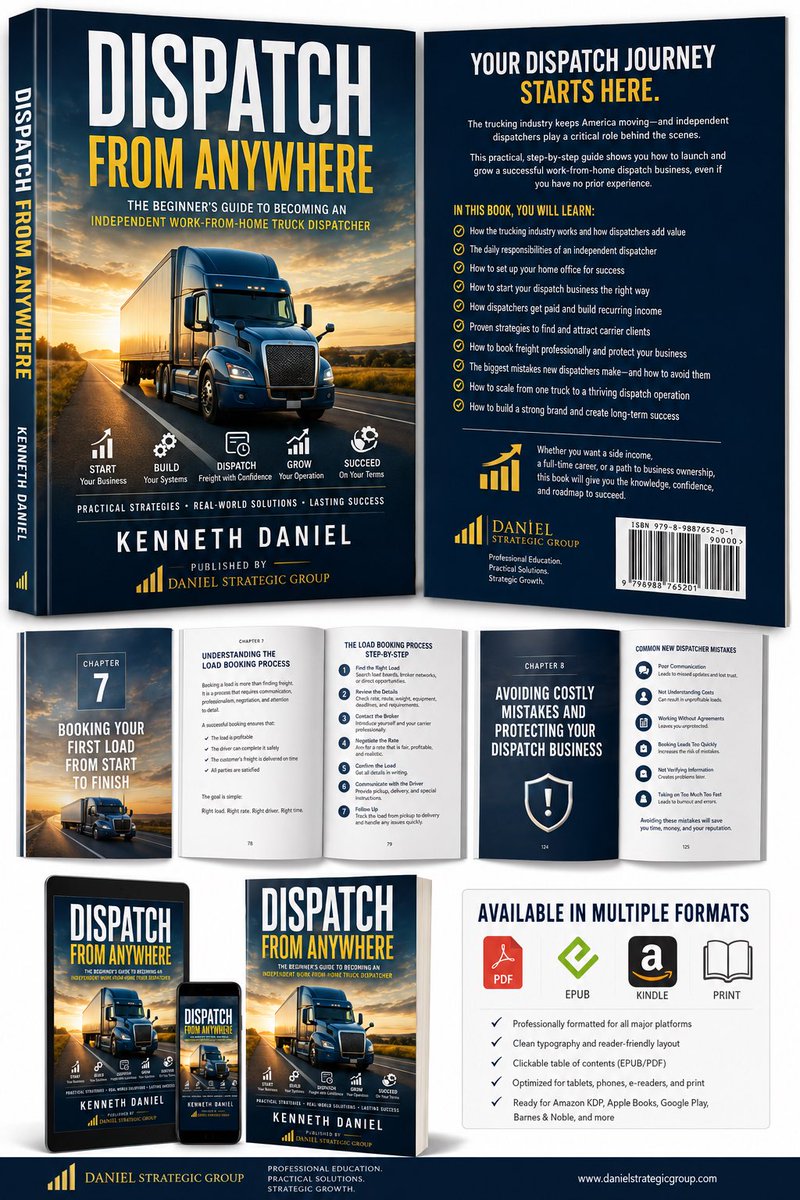 KdeeWith's tweet photo. Coming Soon..
What if your next business didn’t require inventory…
A storefront…
A CDL…
Or even owning a truck?

What if all you needed was the right knowledge, the right systems, and the confidence to step into one of America’s most essential industries?
#Truck #WFH #Dispatch https://t.co/qE3vqcLVDr