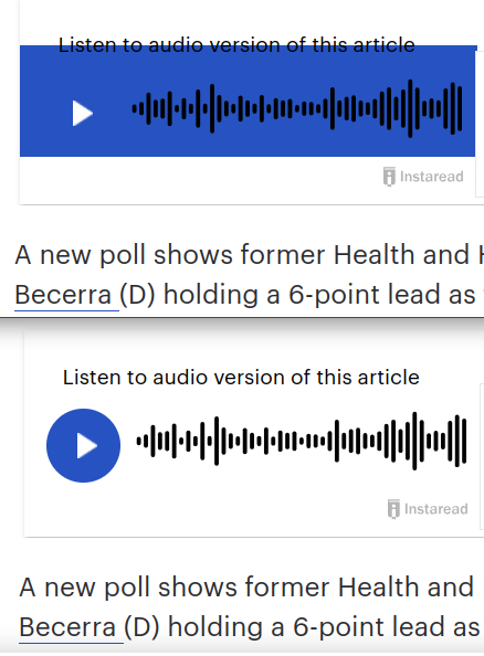 CodingExon's tweet photo. @rahulific here's a screenshot from the bug, too -- top half is the super-blue" bad" result we're hoping to avoid, bottom half is the "good/expected" rendering. https://t.co/a5ZWhI9StC