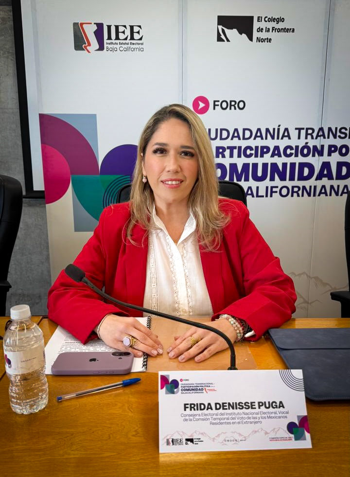 FridaGomezPuga's tweet photo. Fue un privilegio participar en el foro Ciudadanía Transnacional y Participación Política de la Comunidad Bajacaliforniana. Un diálogo necesario sobre democracia, representación y participación ciudadana dentro y fuera de México. 🇲🇽🌎 https://t.co/N5g0YtMNaI