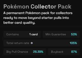 EduMock's tweet photo. I'm going to start reviewing different RWA collectible platforms from a collector's perspective and giving honest feedback.

First up: @gacha_game_ 

Things I liked:
👉🏻 Good variety of Pokémon and One Piece pools across different price points
👉🏻 You can see a large portion of the chase cards before pulling
👉🏻 Market values are transparent and powered by ALT
👉🏻 The anime-style presentation and music give it more personality than some sites.

Things I'd improve:
👉🏻 The "Buy Now" button on the landing page shouldn't be the first thing new users see
👉🏻 Sellbacks are 87%, which feels a bit low compared to the ~90% I've seen elsewhere
👉🏻 The sellback flow needs more transparency. Show exactly how much you're receiving and require confirmation before the sale is finalized
👉🏻 Some of the card curation feels too value-focused rather than collector-focused. Not every $100+ card is a card people actually want to own

My biggest takeaway:
Lean harder into anime.
More unique collectibles, more niche chases, more personality. That's what could separate them from the growing number of similar platforms.

Overall: solid foundation, a few UX issues, but worth checking out if you're into Pokémon, One Piece, and collectible-based gacha platforms.