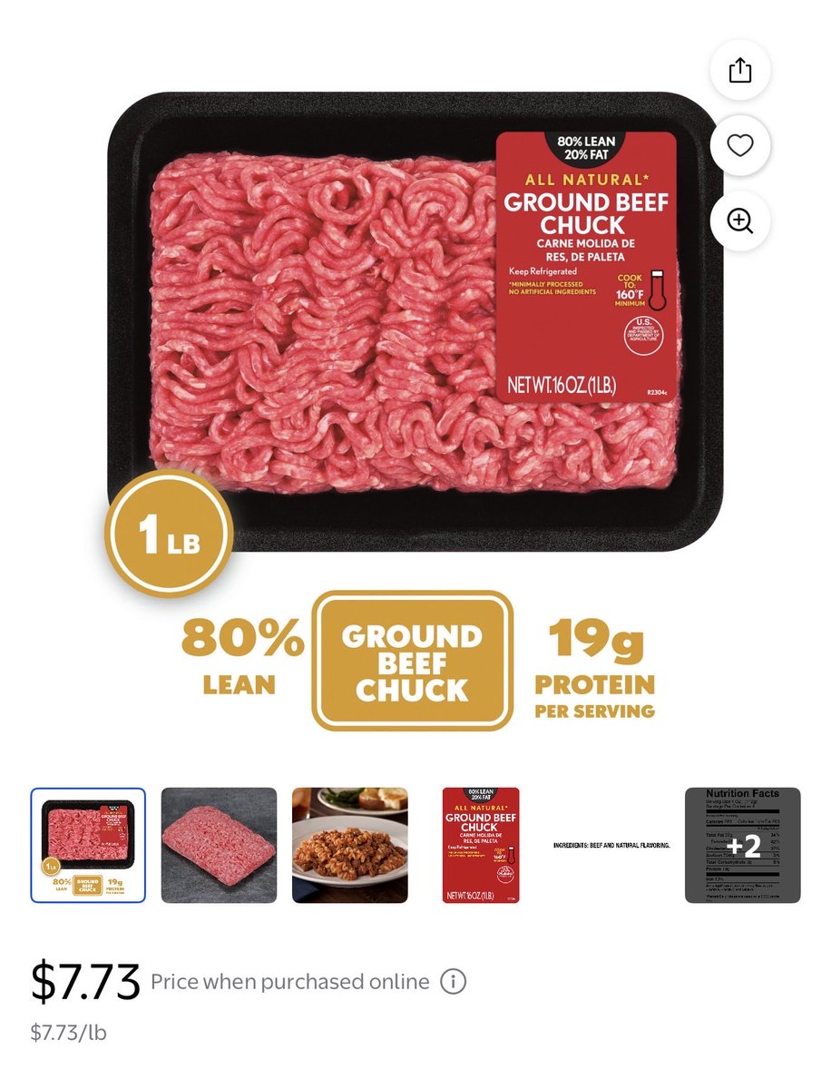 BuckinSmart's tweet photo. @shakes2011 @BraunSamuels @ksdotlewis I agree.  I love that 80/20 is typically cheaper; people think fat is a bad thing.  Its less than $2 per burger since youd get 4 quarter pounders out of this. https://t.co/PiEVqNch6p