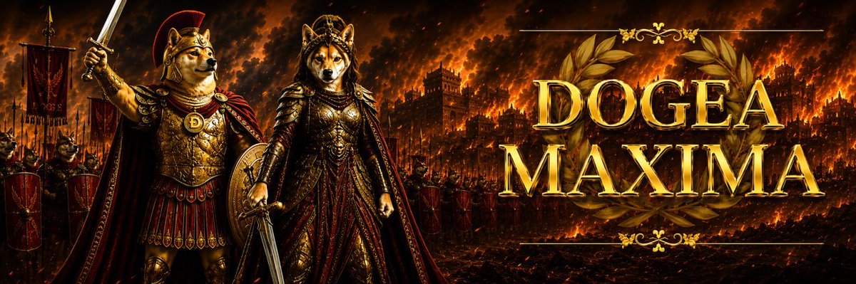 dogeamaxima_'s tweet photo. Like the Roman Empire, mighty and strong,
Dogeus Maximus marches on.

At his side stands Dogea Maxima, true,
Supporting him in all he does and through.

Through every battle, through every day,
She never falters or turns away.

Together they stand, noble and proud,
Like Rome itself, rising above the crowd.

Dogea Maxima, Wife of Dogeus Maximus.

CA: 2Lzv6S4kvHn7P3WB5EFJYh3n5DgbBW2ccmRX6nGypump