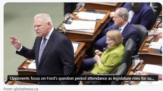 radiogirl985's tweet photo. "Ontario plans to tie high school attendance to grades and mandate final exams. It's getting mixed reactions." If high school students with inconsistent attendance have to face consequences, so should Premier @fordnation. Suggest docking his salary. 🏫🧑‍🎓💵
https://t.co/hrhWGOJGft https://t.co/teyMINYy0T