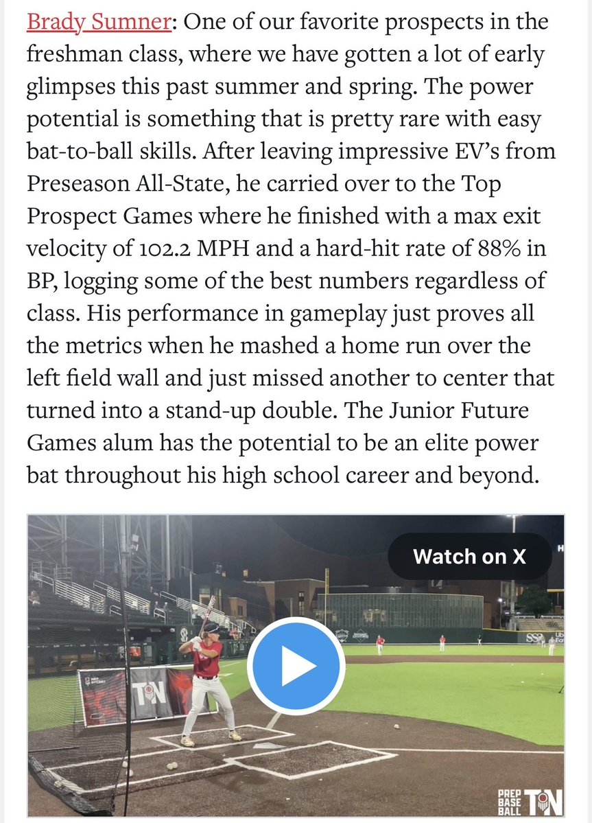 BattersBox's tweet photo. Nice write-ups by @PrepBaseballTN on uncommitted 2027 #BoxBoys @Preston_Sumner2 and @gstep_3 and 2029 @brady_sumner5 https://t.co/7tWnvNrGct