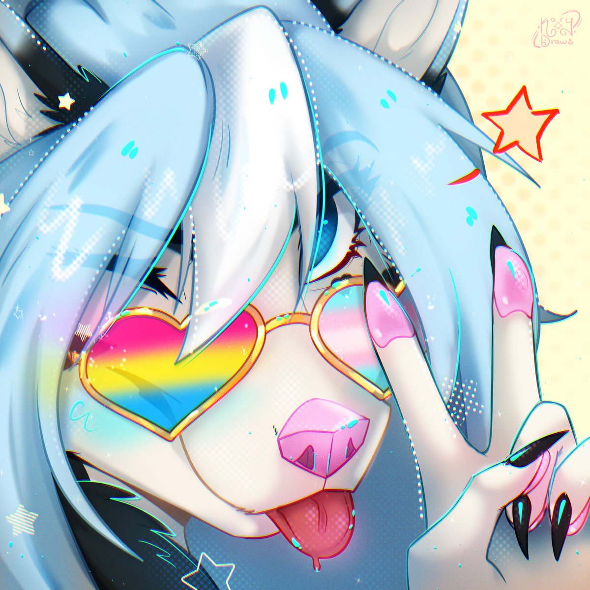 KaryDraws's tweet photo. Now that we're finishing the last half of this slots round, look how beautiful! 🩵✨️

#Pride https://t.co/LlEnwtygAz