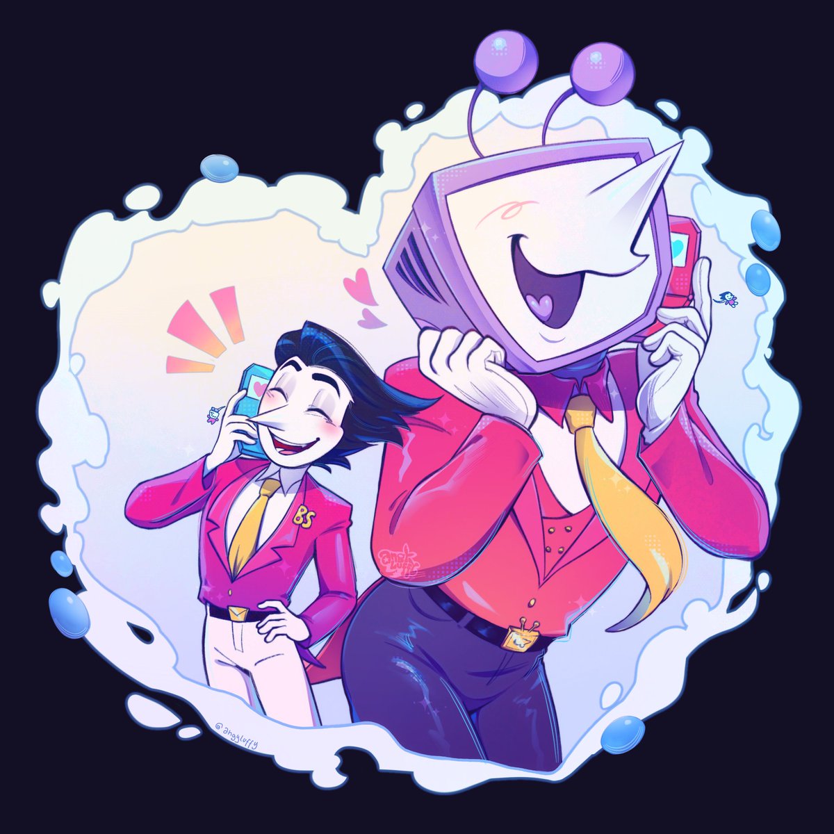 _angyluffy_'s tweet photo. Day 2: Phone Calls / Pipis ☎💙
I'm lateeee
#spamtennaweek #deltarune https://t.co/5SEo2E5PbS