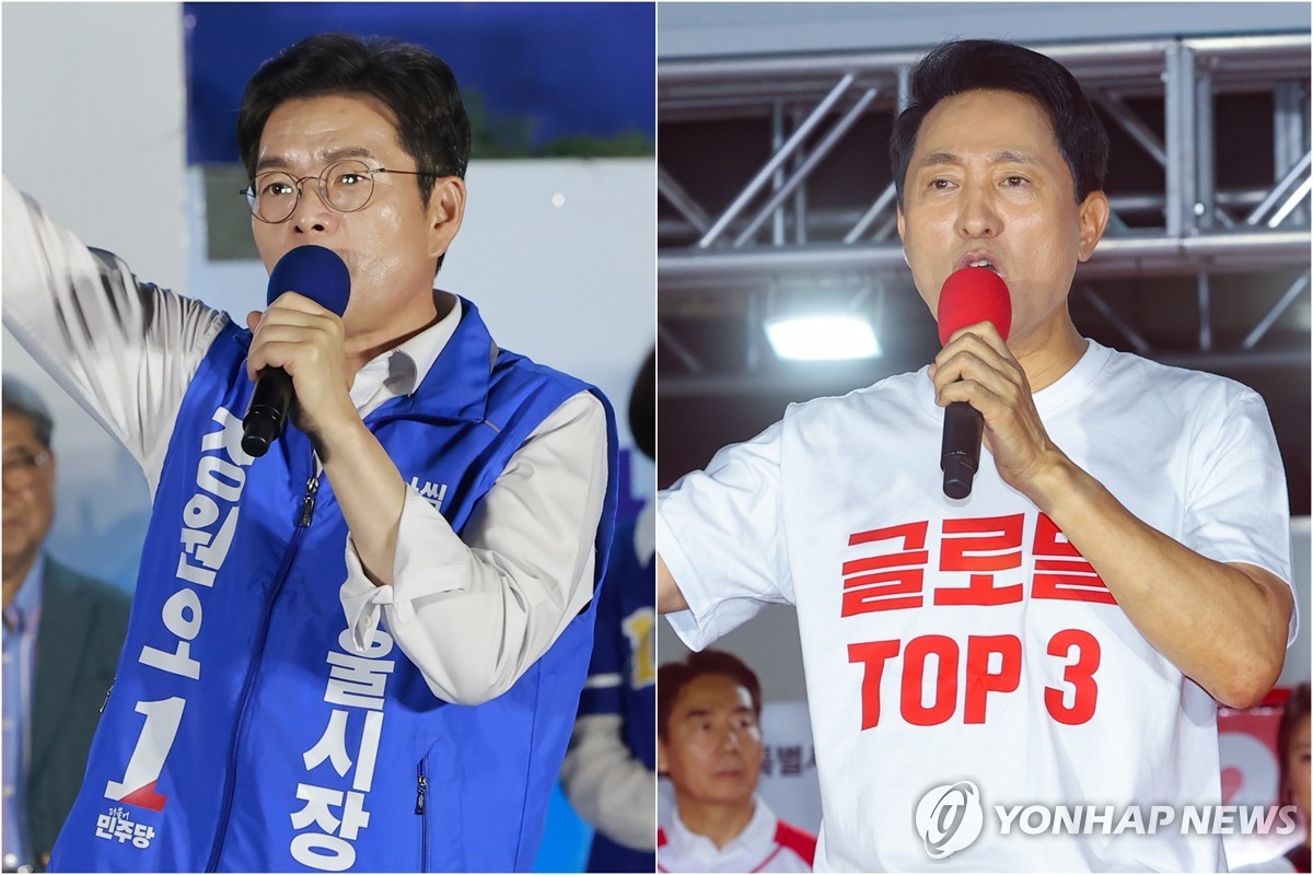 yonhaptweet's tweet photo. 서울시장 선거 초박빙·개표 막판 오세훈, 정원오에 첫 역전
https://t.co/QV8Lk7mMwY https://t.co/n3Ncl4629w