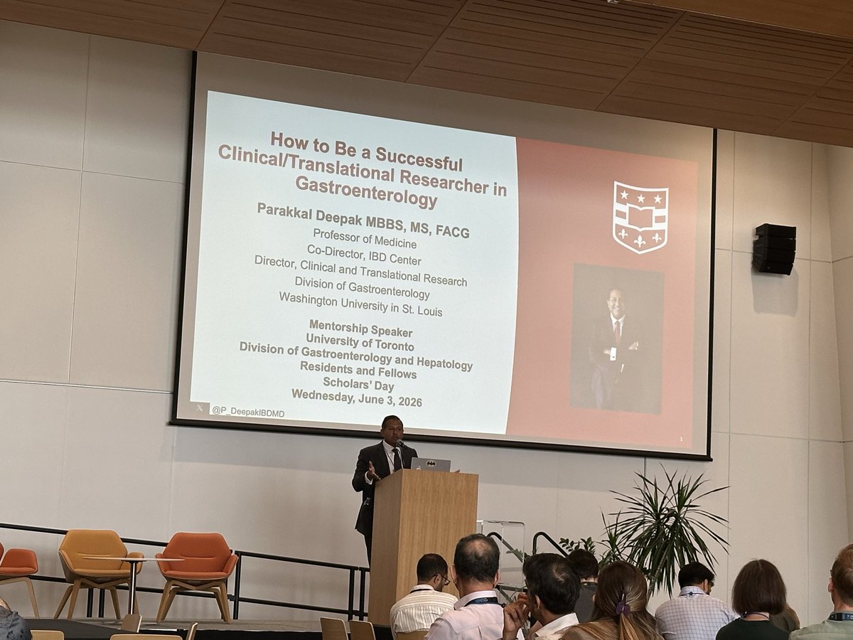 SunHoLee15's tweet photo. Amazing talk @P_DeepakIBDMD about How to be a Successful Clinical/Translational Researcher in GI at GI Research Day @UofTGastroHep 

@datadriven_tdoc @guthealthmd @KenCroitoru @hsteinhart @ptandonGI @poliverasendra @ChhibbaTarun @vwaimeih @RirongChen https://t.co/p3BfIEPQ5O
