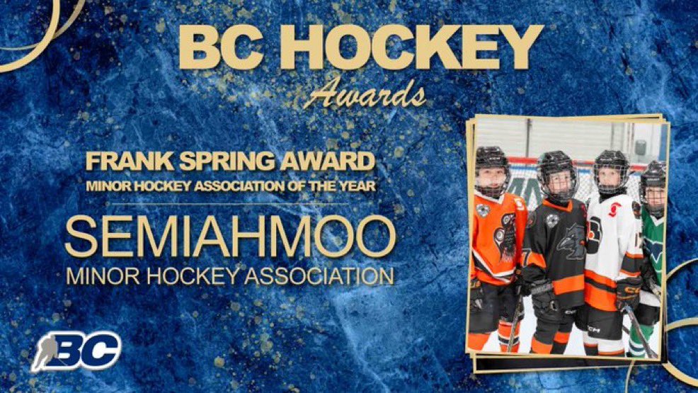 PCAHAMain's tweet photo. Congrats to Semiahmoo Minor Hockey Association, who has been awarded BC Hockey’s Frank Spring Award as the top Minor Hockey Association!

For more information:

https://t.co/vpAuKv1XWK

@SemiahmooRavens 

📸: @SportsPhotosBC @BCHockey_Source https://t.co/a9Tv7owQwb