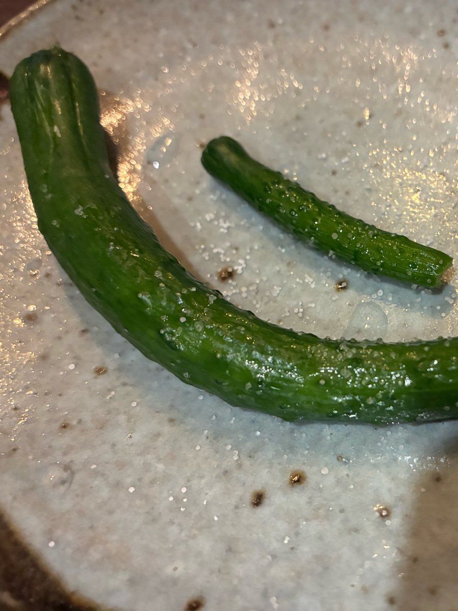 meguminoneiro's tweet photo. 摘果胡瓜🥒食べれる😆
食感不思議なかんじぽりぽりするけど
味が締まってるけど柔らかい。 https://t.co/5bPprhKdTE