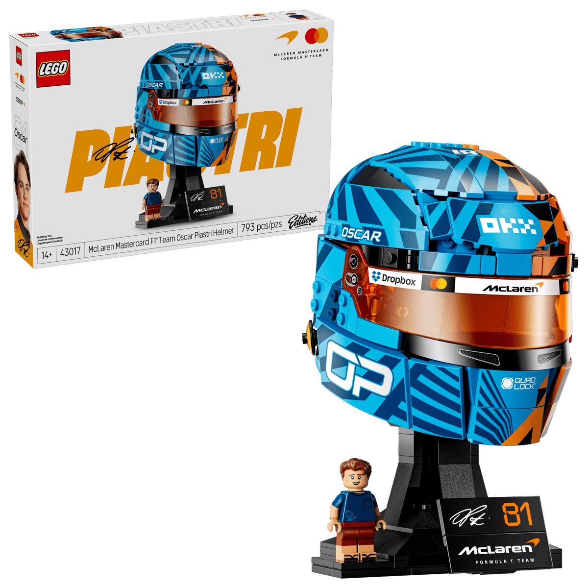 darthbeardbrix's tweet photo. Officially revealed at last &amp; available on https://t.co/n1kp3dFkOs, the 2 new helmets in the Editions F1 series 

#43017 - Oscar Piastri - 793 pcs - £79.99

#43023 - Lando Norris - 793 pcs - £79.99

Not much else to say 🤣

#Lego #FormulaOne #LegoF1 #LegoNews #LegoUpdates https://t.co/ESfyjACTul