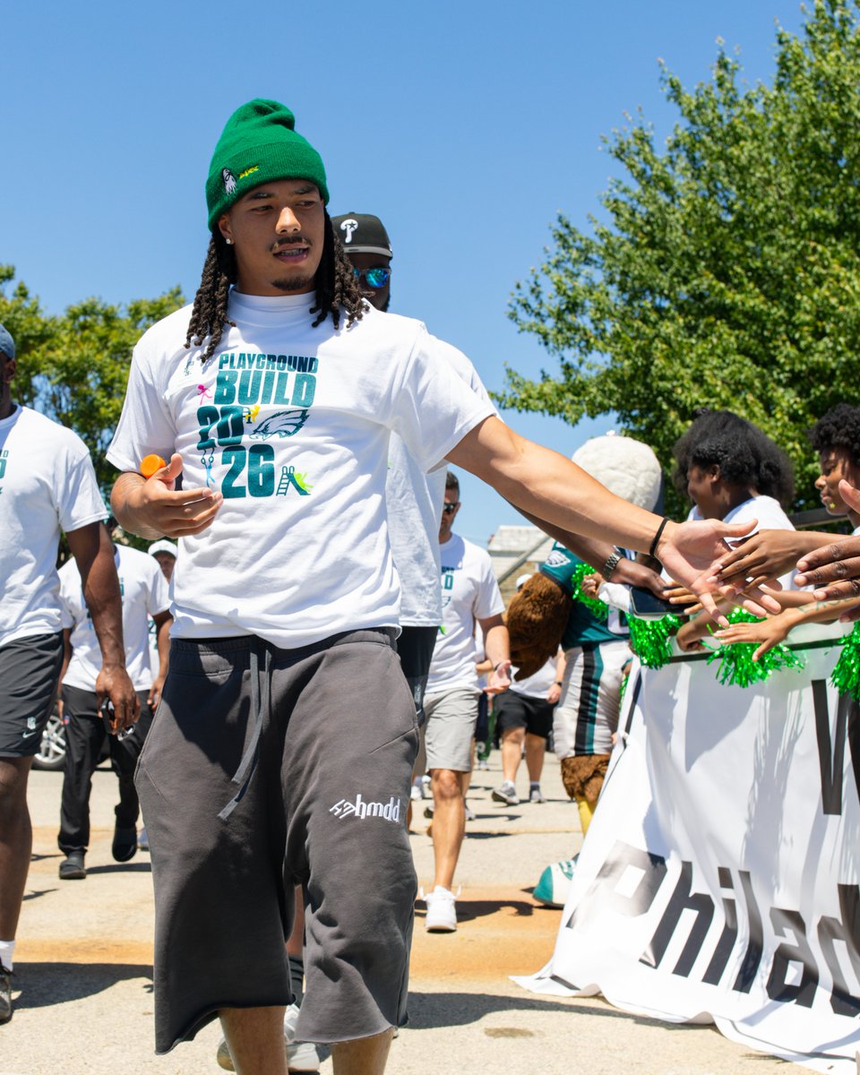 Eagles's tweet photo. Another successful Playground Build in the books! ✅ https://t.co/NlFf6duIRf