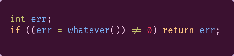 brcha's tweet photo. @TrisH0x2A I don't think that's clean. That has some strange behaviour that looks clear in this example, given that your define is right there, but were it not there, but in some project.h file, it would be unreadable.

Isn't it nicer to just write something like: https://t.co/VVd8irmaLk