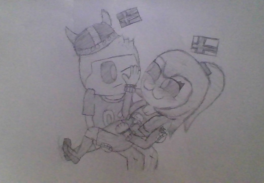 paintdudeballYT's tweet photo. I really don't feel like making this a full art piece so here's the sketch I guess 🇮🇸🇫🇴

#CountryHumans #カントリーヒューマンズ #CountryHumansIceland #CountryHumansFaroeIslands https://t.co/RZcwm27Vnw