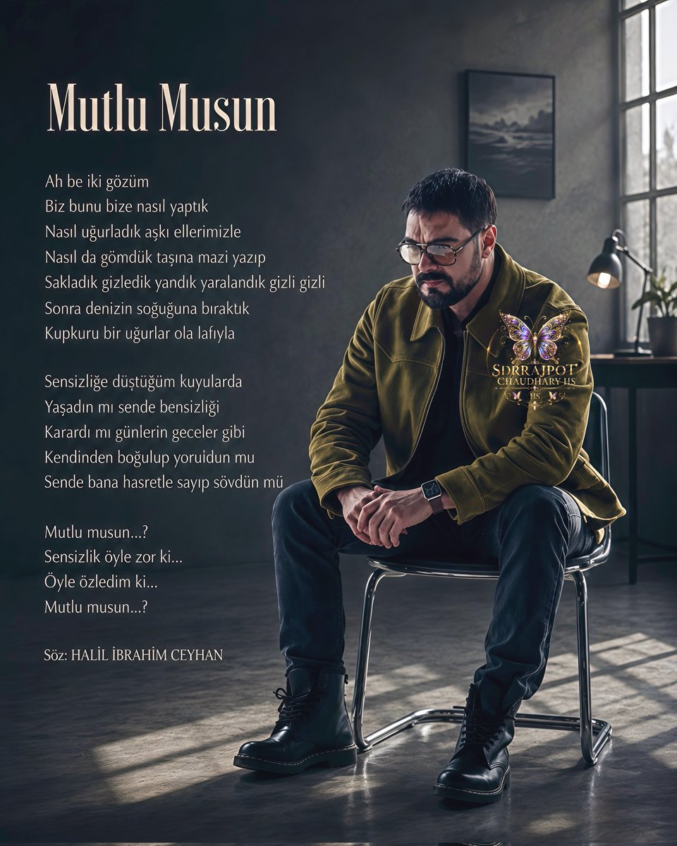 SdrrajpotR's tweet photo. "Oh, what beautiful lyrics—so deep and exquisite. They capture the pain of separation so perfectly that it brought tears to my eyes. Halil, My Dear, may your hands be blessed for stringing these words together like pearls." ✨
#HalilİbrahimCeyhan https://t.co/AiTaOlOmCP