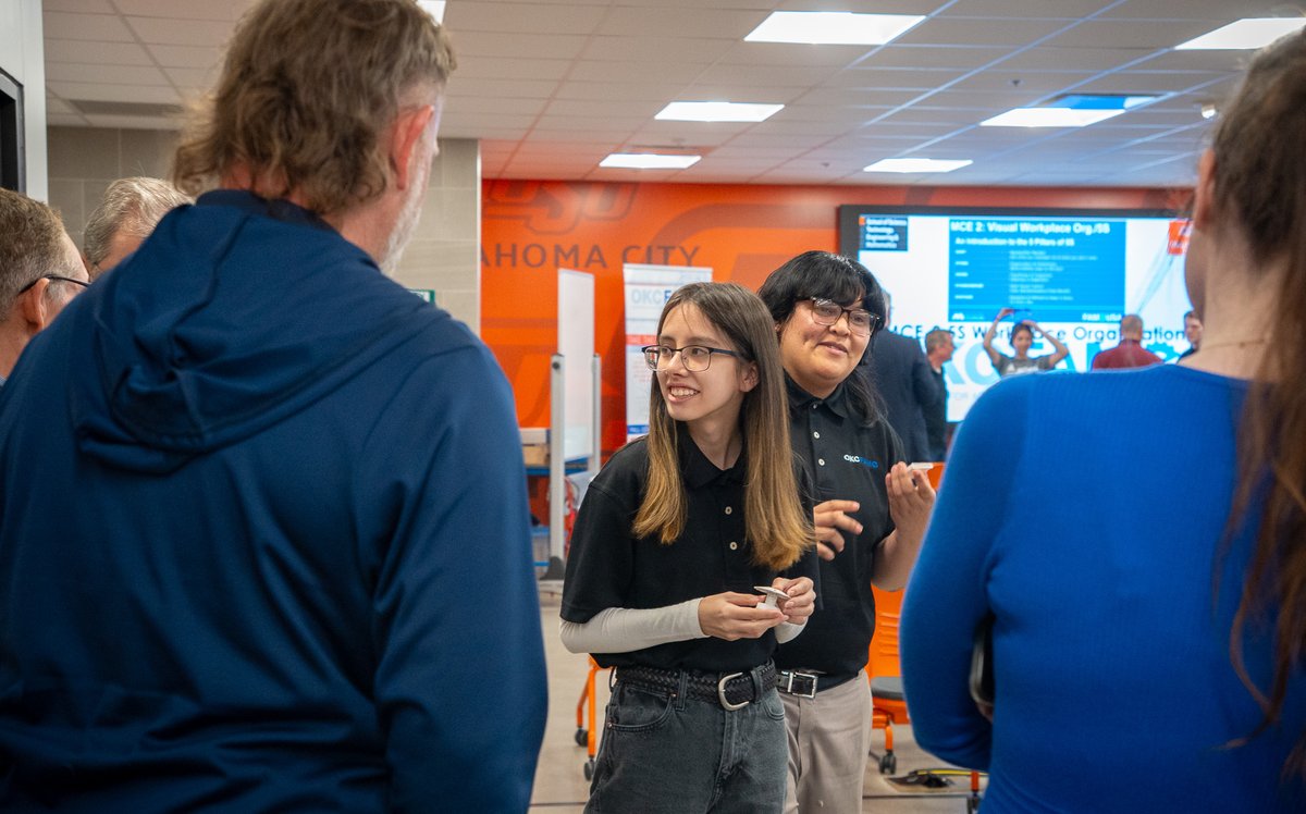 OSUOKC's tweet photo. The state system of higher education’s microcredentials initiative, UpskillOK, equips learners with skillsets that fill workforce needs. 

As a proponent of Applied Tech, we strive to prepare aspiring leaders for a career in the Oklahoma workforce.

#OSUOKC | #OKHigherEdWorks https://t.co/flo5dXb4SF