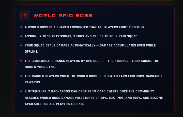 Moonlyght_eth's tweet photo. New @OtherEggGenesis World Raid Boss guide section will be added soon to OtherPets Journeys in the GUIDE tab of the game. https://t.co/HiZyewT1o5