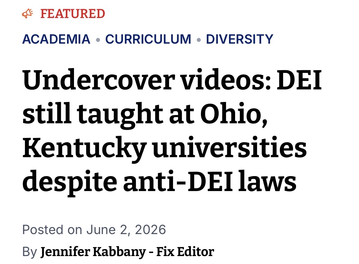 nickineily's tweet photo. Undercover footage reveals that, despite current anti-DEI laws, universities in Kentucky and Ohio are still teaching the same curriculum with DEI training programs. https://t.co/SHAPk5WggH