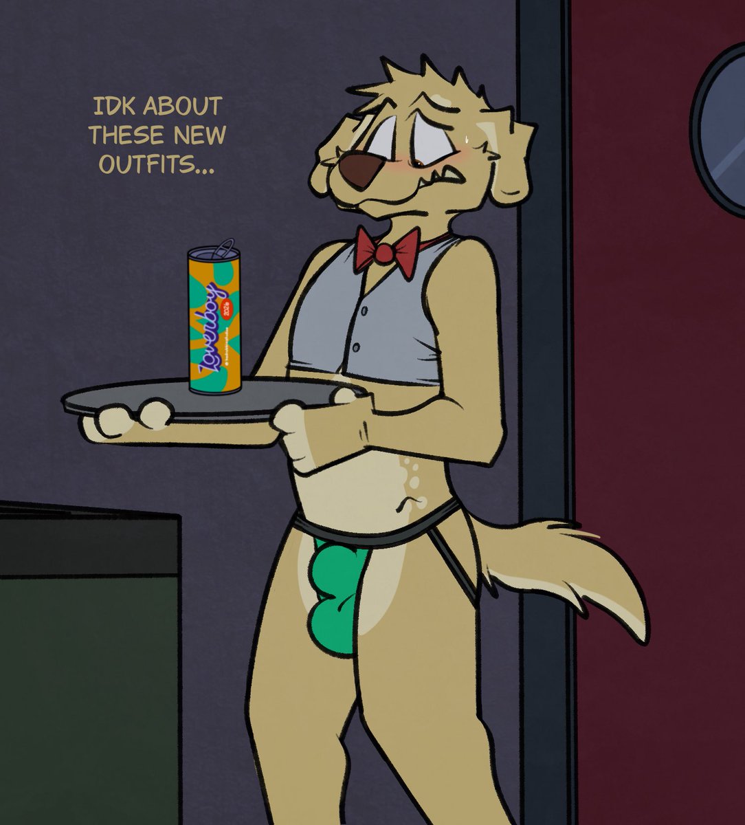 BadRobbieStudio's tweet photo. Testing out the new work outfits 🍸🏳️‍🌈🩱💦

Done for @t0on2n https://t.co/pgLMvpbkuC