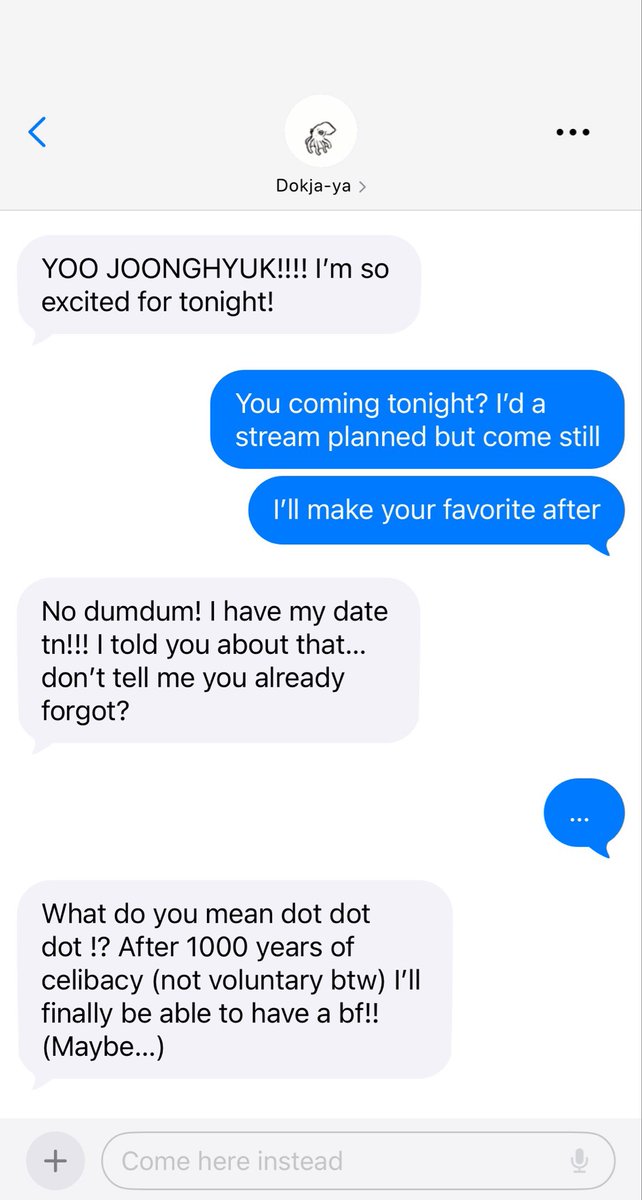 talesaboutkdj's tweet photo. #joongdok AU! 

From YJH POV being in love with your best friend and watching him go on a date, claiming he had found the love of his life ( KDJ never said that) was YJH’s personal hell.

Did he do anything to arrange the situation? 

Of course, no.

He preferred sulking. https://t.co/0w5BmT2deA