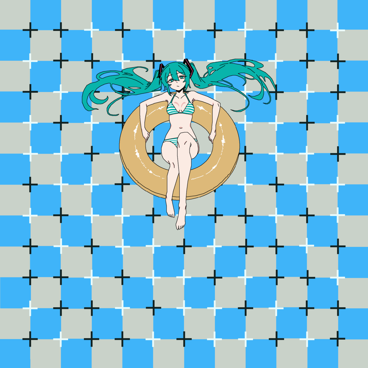 Game_Slayer1000's tweet photo. at the pool🛟

#miku #初音ミク https://t.co/8LuaPnDYHl