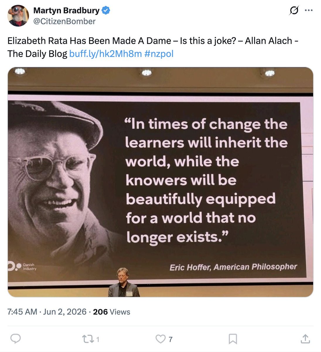 rosey_nz's tweet photo. Absolutely appalling to see a campaign from the rabid left to remove the well deserved Kings honour awarded Dame Elizabeth Rata.

Sadly, it's yet another example of these extremists punishing & cancelling anyone who stands up for NZ's rich history, science & heritage.

Utterly sick of their cancel culture crap!