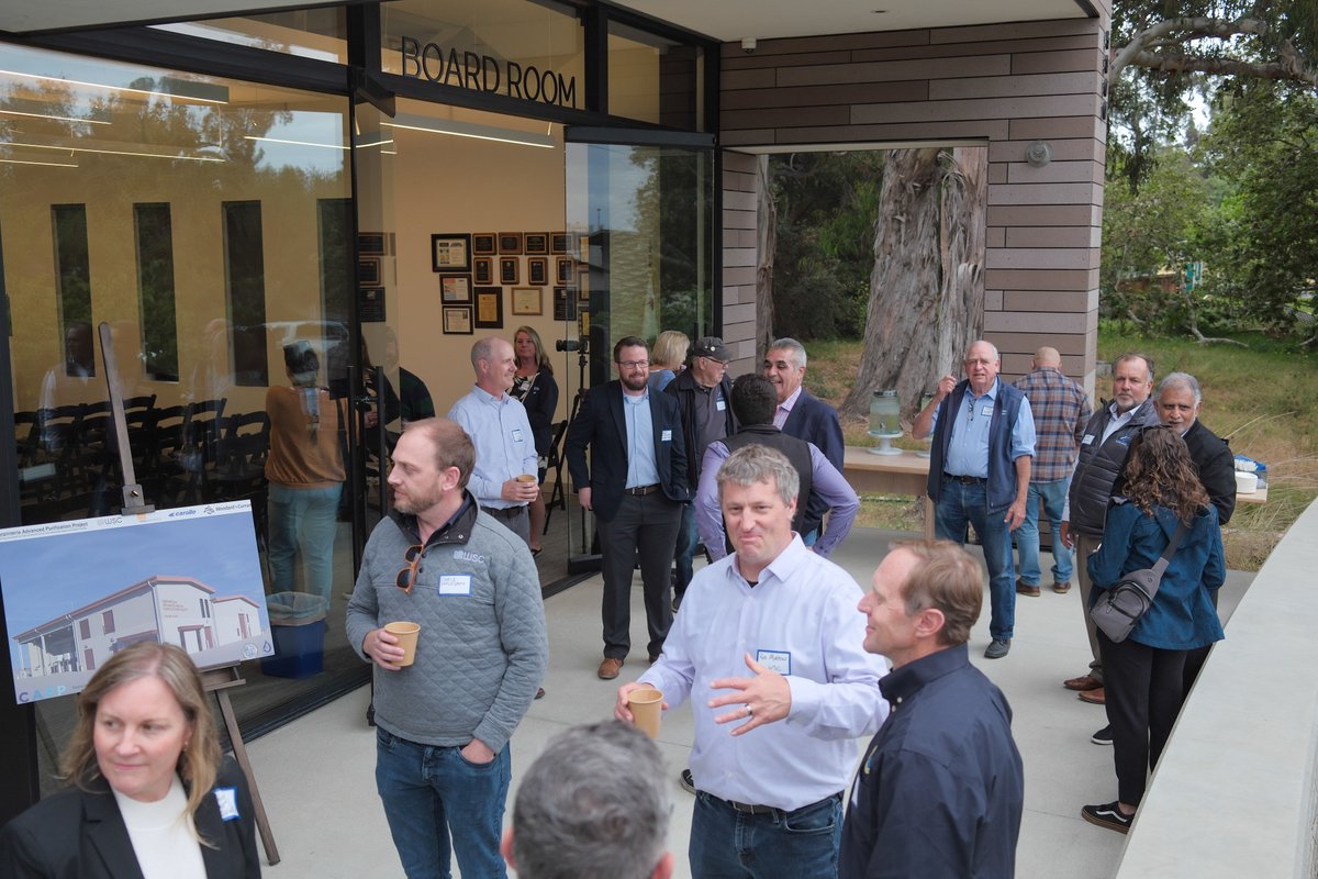 CaWaterBoards's tweet photo. On May 28, State Water Board Member Sean Maguire spoke at the Carpinteria Advanced Purification Project groundbreaking.

The new facility will be able to inject up to 1 million gallons of treated wastewater per day into the groundwater basin for future drinking water supplies . https://t.co/32IK1xpHPt