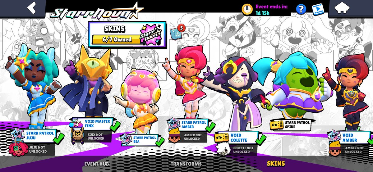 ReisaLover's tweet photo. @CentralBrawlofc Actually 6/7 skins is best cause fuck Spike https://t.co/MT1ZwIbMzU