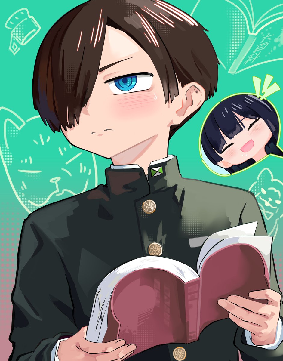 Yam_7171's tweet photo. 💚Ichikawa Kyoutarou💚📕

#僕ヤバ #TheDangersinMyHeart #animefanartㅤㅤㅤㅤ https://t.co/Rn0svdtyMn