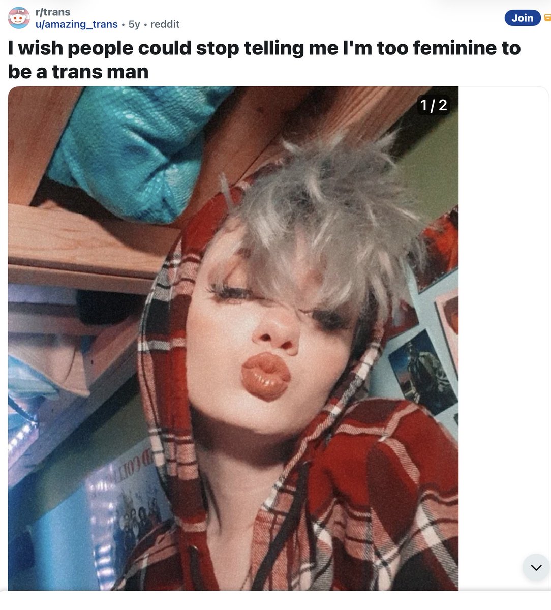 TheNewBacklash's tweet photo. All we get are pix of TIFs who’ve taken testosterone, had mastectomies, cut their hair, wear men’s clothes. 
Meanwhile we get the “trans woman” on the left.
You think we can’t tell anyone’s sex without genital checks &amp; only weirdos care who pees next to them?

TELL IT TO YR BROS https://t.co/jUbhBWQIeB
