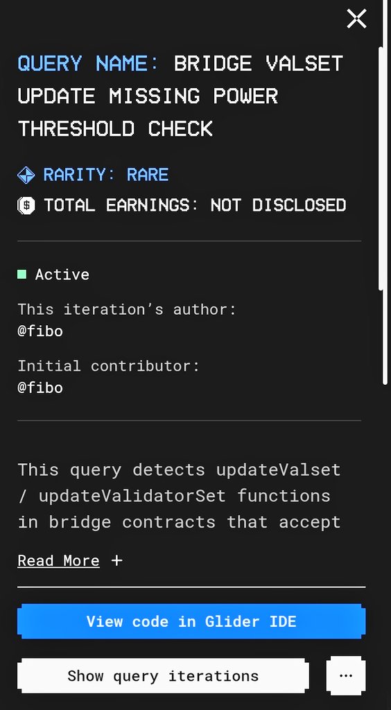 kumo_eth's tweet photo. Another win for Fibonacci♟️

Honestly this Curiosity-lead crazy unplanned journey into web3 security niche has been super amazing, exciting, challenging but beautiful the experience is unreal.

All thanks to @hexens for creating Glider  "the tool that piloted my Curios mind" https://t.co/SnyMgPhFp9