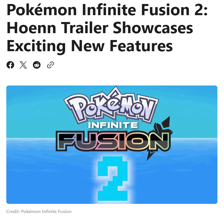 PStuff151's tweet photo. Part 1 of Pokémon Infinite Fusion 2: Hoenn is set to release on June  12th, 2026, with the release dates for the other parts still to be  determined. https://t.co/4mIfXM4gQF