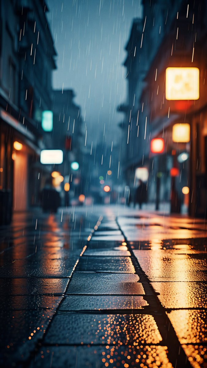 GameTesteur's tweet photo. [Rainy day street vibes - the way neon lights blur on wet asphalt makes every ordinary moment feel like a postcard. ]， https://t.co/gcUducaVI0