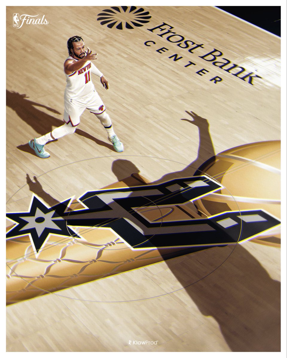 klawprod's tweet photo. David vs Goliath ⚔️

I created this poster for the 2026 NBA Finals. Knicks vs Spurs, it’s tonigh ! ✨

personal artwork // 🎨

#NBAFinals2026 #NBA

—— KlawProd —— https://t.co/hi7tmkngv5