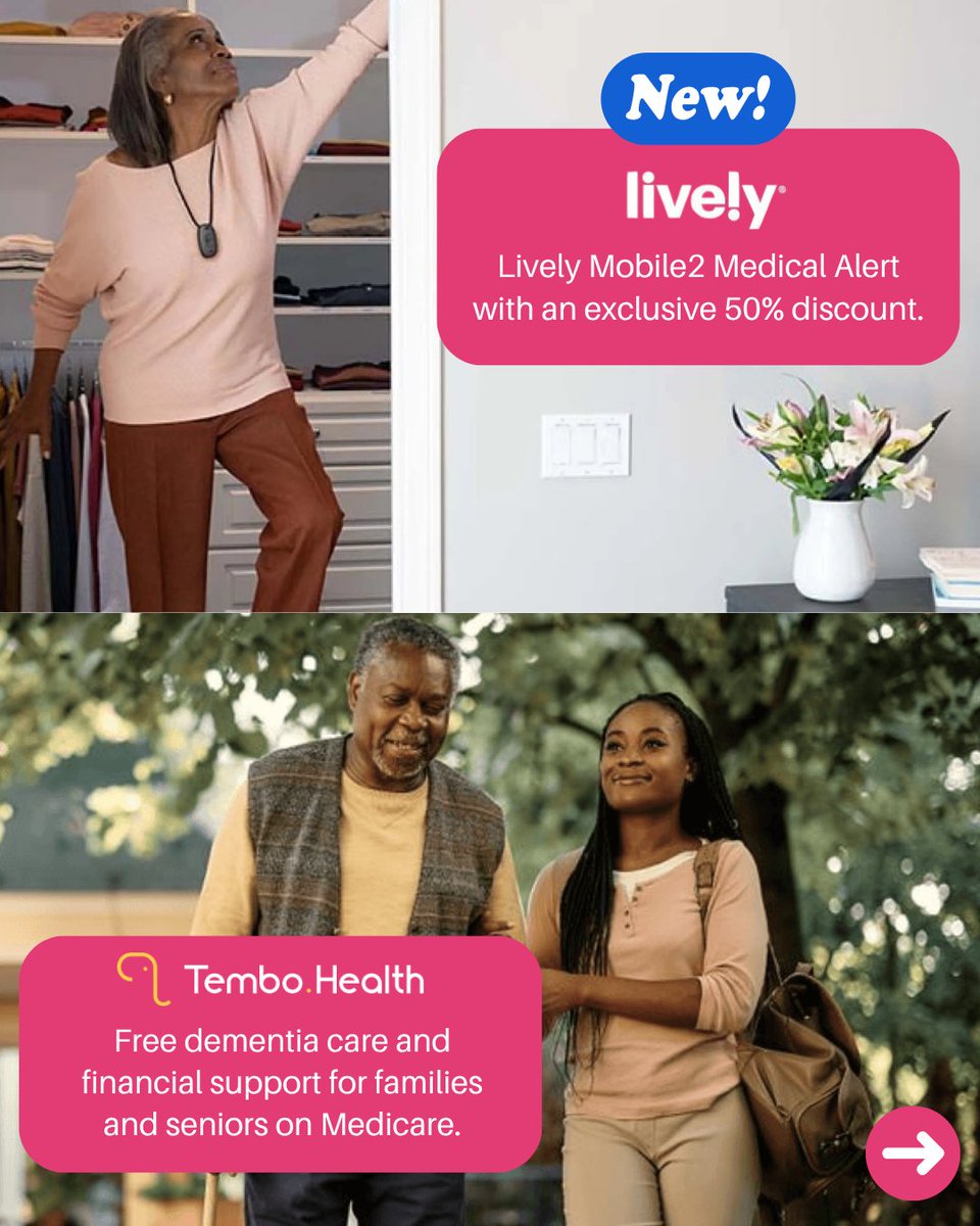 RazMobility's tweet photo. RAZ Mobility customers can now get the Lively Mobile2 Medical Alert with an exclusive discount. 
It's a wearable device that connects your loved one to 24/7 urgent response with the press of a button, from anywhere.

And it's just one of many perks waiting in the RAZ Club: 
✅ A secure digital vault.
✅ Calming videos for dementia care.
✅ Live music streaming.
✅ At-home fitness classes.
✅ Comprehensive dementia care support and much more!

Join the RAZ Club and unlock exclusive access to a growing list of AgeTech benefits. 
Learn more: https://t.co/D3hrPfbwzV 

#PurpleJune #AgingWithRAZ #DementiaCare #SeniorCare #FamilyCaregiver #MemorySupport #ElderCare #CaregivingJourney #CaringForSeniors #CaregiverSupport #CompassionateCare #SeniorLiving #AgingWithDignity #SeniorHealth #FamilySupport #CaregiverLife #DementiaAwareness #LoveAndCare #EmpoweringCaregivers #SeniorWellness