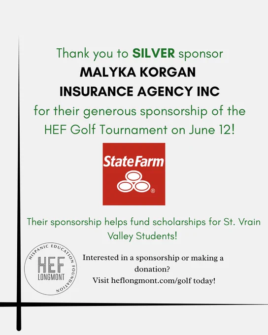 graphic thanking Malyka Korgan Insurance Agency Inc for their sponsorship