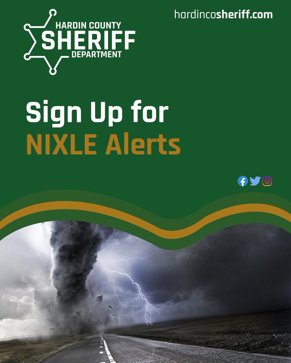 HCSheriffDept's tweet photo. 🚨NIXLE Emergency Alerts 🚨 provide local emergency alerts to our citizens. Visit our website to learn how to sign up today!

https://t.co/eyjGbMDb6h https://t.co/Hi0exljlHV