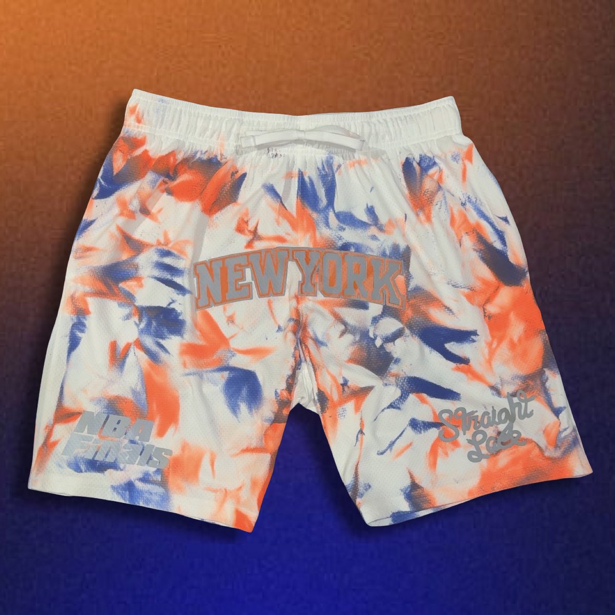 STRAIGHT_LACE's tweet photo. STRAIGHT LACE CUSTOM 3M TIE DYE SHORTS🏀⛹️‍♂️

❗️LIMITED EDITION NBA FINALS EXCLUSIVE❗️#knicks #spurs https://t.co/rn6MOaa6zd