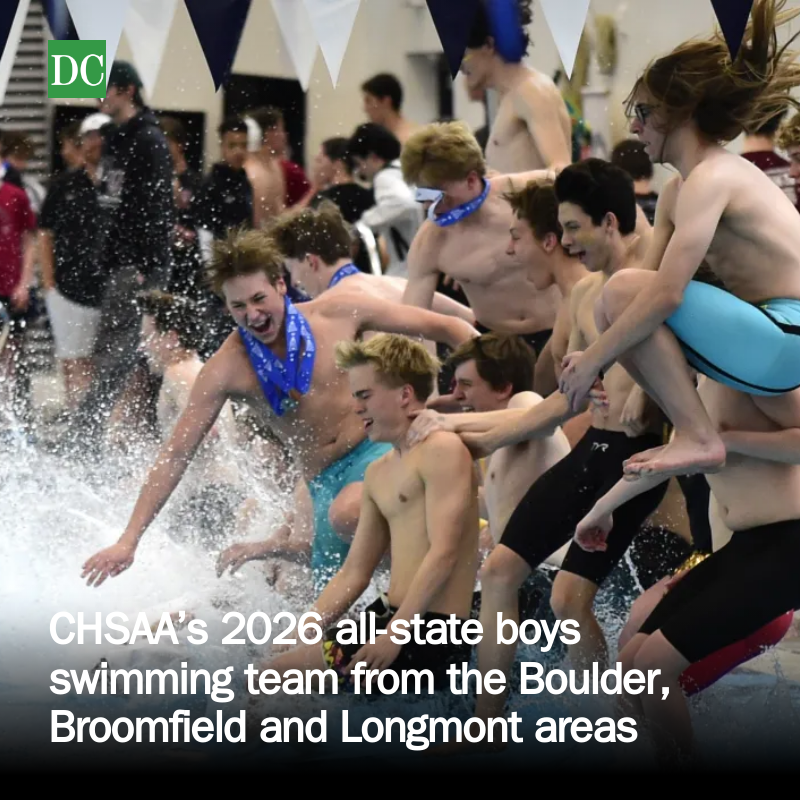 dailycamera's tweet photo. CHSAA’s 2026 all-state boys swimming team from the Boulder, Broomfield and Longmont areas https://t.co/n2CVh8woMc